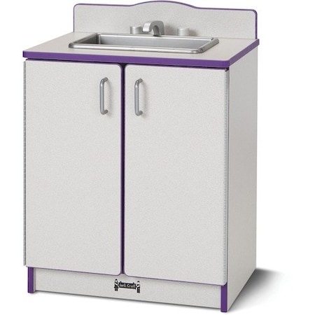 Jonti-Craft Play Kitchen Sink, Purple Edge, 20inWx15inDx27inH, Gray JNT2408JCWW004